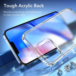 Esr Hybrid Case Compatible With Iphone 13 Pro Case Scratch Resistant Back Grippy Protective Frames Classic Series Frosted Clear