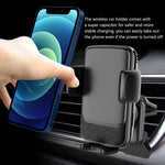 Wireless Car Charger 15W Qi Fast Charging Car Phone Holder Auto Clamping Car Mount For Dashboard Windshield Air Vent Compatible With Iphone 13 12 11 Pro Samsung Galaxy Series And More