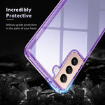 New For Samsung Galaxy S21 Case With Crystal Clear Back Cover And Soft Tpu