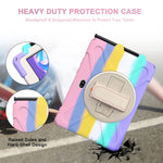 New Galaxy Tab Active Pro 10 1 Case 3 Layer Structure Heavy Duty Shockproof Case With Rotatable Kickstand Shoulder Hand Strap Suit For 2019 Model Sm T
