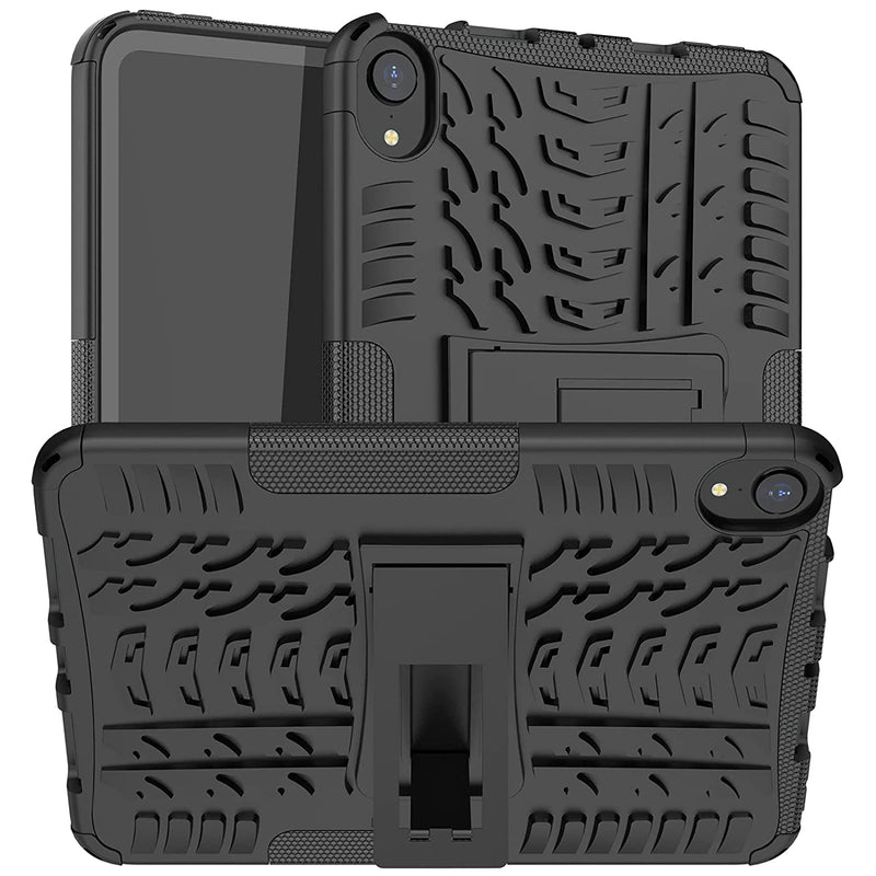 New Ipad Mini 6 Case 2021 Lightweight Slim Hybrid Rugged Shockproof Hard Back Cover With Kickstand Anti Slip Protective Case For Apple Ipad Mini 6Th Gene
