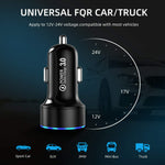 Car Charger 6 A 36W Usb And Usb Type C Led Display Of Your Car S Battery Voltage