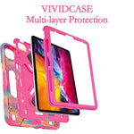 New Ipad Pro 11 Case Ipad 11 Inch Case Shockproof Ultra Slim Lightweight Stand Case For 2018 2020 Ipad Pro 11 Inch Camo Pink