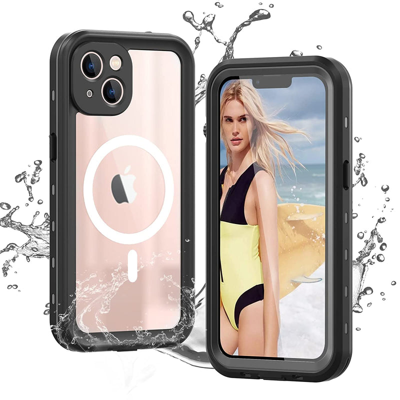 Comosso Iphone 13 Waterproof Case Magnetic Case With Built In Screen Protector And Magnets Compatible With Magsafe Dropproof Shockproof Dustproof Cases For Phone 13