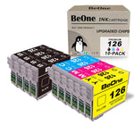 Ink Cartridge Replacement For Epson 126 T126 10 Pack To Use With Workforce 545 645 633 845 520 630 435 840 Wf 3540 Wf 3520 60 Wf 7520 635 Wf 7010 Wf 3530 Printe