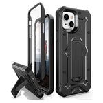 Caseborne Armadillotek V Compatible With Iphone 13 Case Heavy Duty With Built In Screen Protector And Kickstand Black