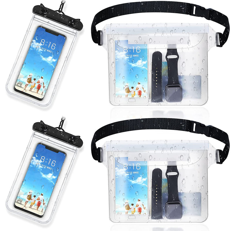 New 2 Pieces Waterproof Phone Pouch Universal Cellphone Case And 2 Waterpr