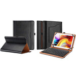 Universal Stand Folio Case For 9 10 Inch Tablet Bundle With Universal Keyboard Case For 9 10 5 Inch Tablet