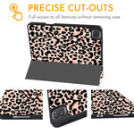 New Ipad Pro 11 Inch Case 2021 2020 2018 With Pencil Holder Leopard Cheetah Trifold Stand Protective Shockproof Cover Auto Sleep Wake For A2377 A2228