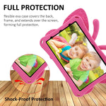 Fire Hd 10 Tablet 11Th Gen 2021 Case Cute Butterfly Case With Stand For Kids Light Weight Eva Rugged Shockproof Heavy Duty Kids Friendly Full Cover For Fire Hd 10 11Th Gen 2021 Rose