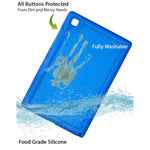 New Bobj Rugged Tablet Case For Samsung Galaxy Tab A7 10 4 Inch 2020 Models Sm T500 Sm T505 Sm T507 Kid Friendly Batfish Blue