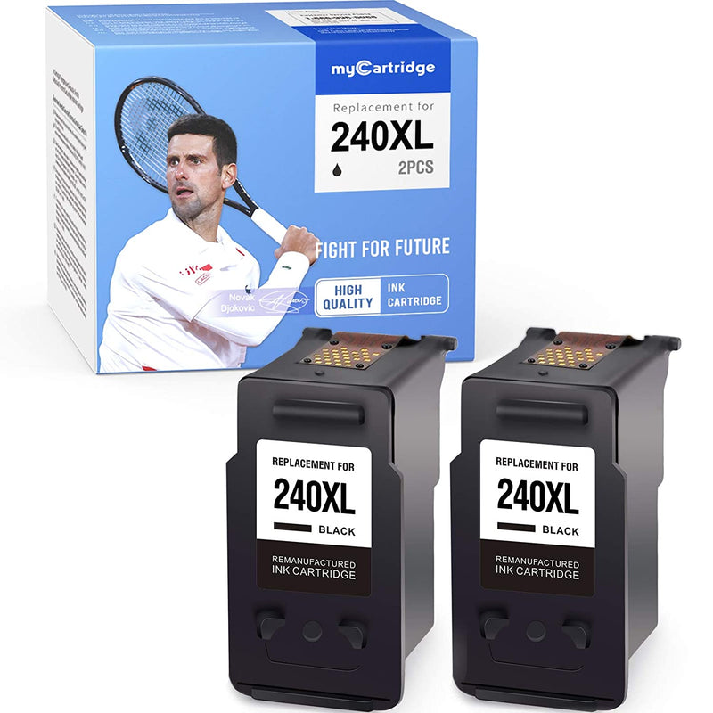 Ink Cartridge Replacement For Canon 240Xl Pg 240Xl 240 Pg 240 Use With Pixma Mg3620 Mg3520 Mg3222 Mg3120 Mg3220 Mx472 Mx452 Mx432 Ts2150 Black 2 Pack