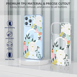 Clear Magnetic Case For Iphone 13 Pro Max With Magsafe Sindox Floral Magnetic Protective Cover For Women Girls Flower Pattern Design For Iphone 13 Pro Max 6 7 Inch Blossom White