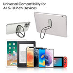 Cell Phone Ring Holder Stand Foldable Double Finger Kickstand 360 Metal Cellphone Holder For Hand Phone Grip Phone Stand For Desk For Iphone Ipad Smartphones Tablets W Magnetic Car Mount Black