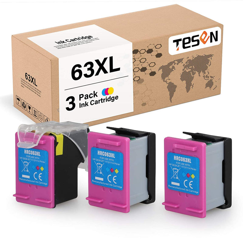63Xl Ink Cartridge Replacement For Hp 63 63 Xl To Use With Hp Envy 4512 4522 Officejet 3831 4652 5255 5258 Deskjet 3630 3633 2134 3 Replacement Ink And 1 Prin