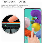 3 3 Pack Compatible For Samsung Galaxy A51 Screen Protector And Camera Lens Protector Hd Clear Protective Film Anti Scratch Bubble Free Tempered Glass Screen Protector