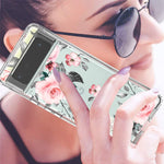 New For Google Pixel 6 Pro Case Clear Pink Flower Floral For Women Girls P
