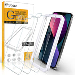 Arae Screen Protector For Iphone 13 Mini Hd Tempered Glass Anti Scratch Work With Most Case 5 4 Inch 3 Pack