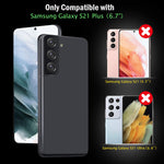Qhohq 3 Pack Screen Protector For Samsung Galaxy S21 Plus 5G 6 7 With 3 Packs Camera Lens Protector Tempered Glass Film Hd Bubble Free Scratch Resistant Compatible With Fingerprint Unlock