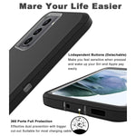 Comboproof Compatible With Samsung Galaxy S21 Fe 5G Case Shockproof Case For Samsung Galaxy S21 Fe 5G Phone Case Black