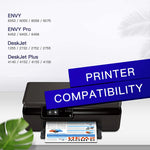 Ink Cartridge Replacement For Hp 67Xl 67 Xl Compatible With Envy 6055 6075 Envy Pro 6455 6458 Deskjet 2752 2755 Deskjet Plus 4140 4155 Printer Tray 1 Print Hea