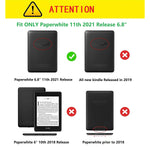 New For Kindle Paperwhite Case 2021 Release 11Th Generation Pu Leather Smart Cover With Auto Wake Sleep Will Not Fit Prior Paperwhite 10Th Gen 2018 Rele