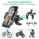 Motorcycle Phone Mount Lwdude 360 Rotation Super Stable Universal Motorcycle Bike Phone Mount Compatible With Iphone 13 13 Mini 13 Pro Max 12 11 Se Xs X 8 7 Samsung Galaxy S21 4 5 7Inch All Phones