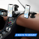 Updated Hands Free Car Phone Mount Car Phone Holder With Powerful Suction Cup For Car Dashboard A