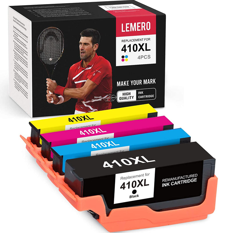 Ink Cartridges Replacement For Epson 410 410Xl 410 Xl For Expression Premium Xp 830 Xp 640 Xp 630 Xp 530 1 Black 1 Cyan 1 Magenta 1 Yellow 4 Pack