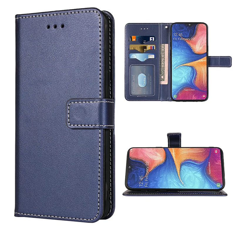 New For Samsung Galaxy A20 A30 Wallet Case Wrist Strap Lanyard