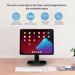 New Magnetic Ipad Stand With 15W Wireless Charging Base Aluminum 360 Rotation Desk Tablet Holder For Ipad Pro 11 Inch 1St 2Nd 3Rd 4Th Gen Ipad Air 4Th