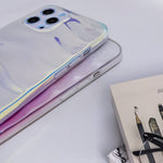 Guppy Compatible With Iphone 13 Pro Max Gradient Laser Case Luxury Classic Bling Sparkle Shiny Holographic Color Changing Soft Bumper Slim Protective Cover For Women Girls 6 7 Inch Blue Ql3230 I13Pm
