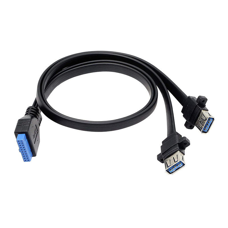 New Usb 3 0 Front Panel Cable Motherboard 19 20Pin Cable To Usb Female Sp