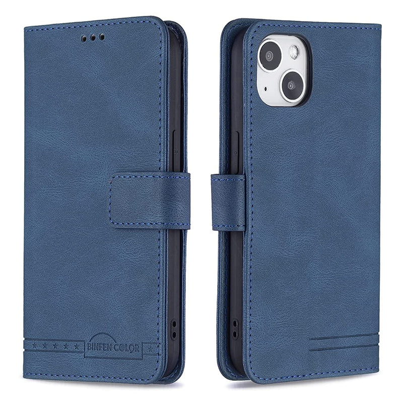 Tohulle For Iphone 13 Pro Max Case Premium Wallet Case Card Holder Kickstand Magnetic Clasp Flip Folio Leather Case For Iphone 13 Pro Max Blue