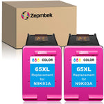 Ink Cartridge Replacement For Hp 65Xl 65 Xl Used With Envy 5052 5055 5070 5000 5012 5010 5030 5014 Deskjet 2600 2622 2652 3722 3755 3752 2635 2636 Amp 120 Print
