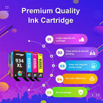 934Xl 935Xl Compatible Ink Cartridge Replacement For Hp 934 935 Ink Cartridges For Hp Officejet Pro 6830 6230 6835 6812 6815 6820 6220 Printers 1 Black 1 Cyan