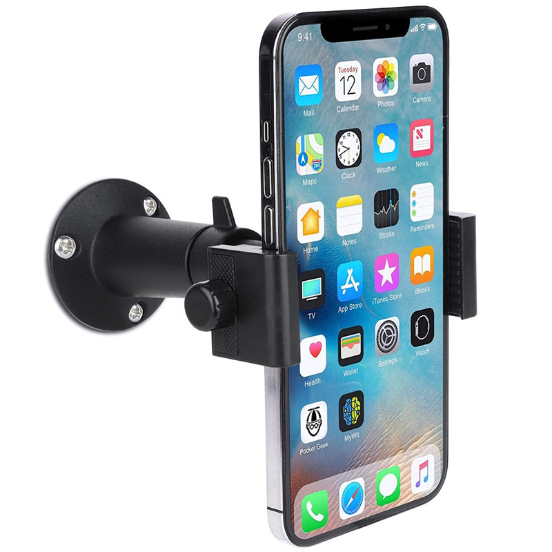 Itodos Wall Mount Phone Holder Bracket With 360 Degree Adjustable Mount For Iphone Samsung Galaxy Nexus Htc Lg Smart Phones And Gps Navigator Compatible With 3 5 6 5 Inch Width