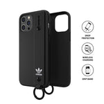 Adidas Iphone 13 Pro Max Black Originals Hand Strap Phone Case Protective Leather Like Case