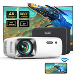 5G WiFi And Bluetooth Projector 12000L 400 ASIN With 4K And 1080P Supported