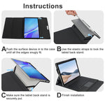 New Case For Surface Pro 8 Surface Pro X Fits Keyboard And Kickstand Premium Pu Leather Cover With Multiple Angle Viewing For Surface Pro 8 2021 Rel