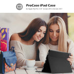 New Procase Slim Stand Folio Case Bundle With Matte Screen Protector For Ipad Pro 12 9 Inch 2Nd Gen 1St Gen 2017 2015