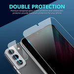 2 2 Pack Doxlion For Samsung Galaxy S22 Plus Screen Protector Tempered Glass Thinnest 0 23Mm Fingerprint Technology 99 9 Hd Case Friendly 2 For Galaxy S22 Plus Screen And 2 For Camera Protection