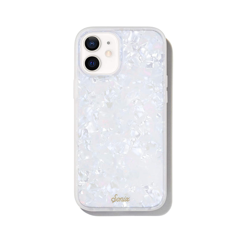 Sonix Pearl Tort Case For Iphone 12 12Pro 10Ft Drop Tested Protective Translucent Iridescent Marble Clear Cover For Apple Iphone 12 Iphone 12 Pro