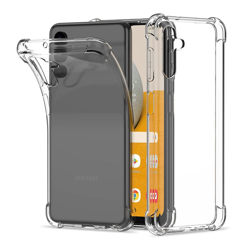 Lesanm For Samsung Galaxy A13 5G Case Crystal Clear Cover With Shock Absorbing Bumper Thin Slim Flexible Tpu Rubber Soft Silicone Protective Phone Case Cover For Samsung Galaxy A13 5G