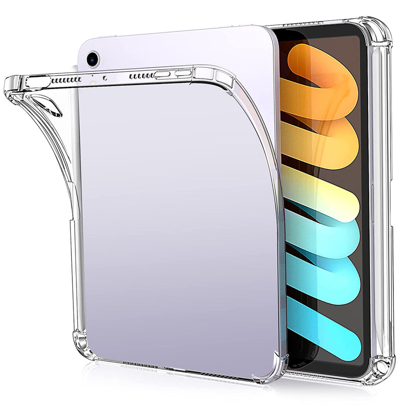 New Clear Case For Ipad Mini 6 2021 With Pencil Holder Ultra Slim Transparent Soft Tpu Back Cover Skin For Ipad Mini 6Th Generation 8 3 Inch Clear