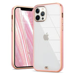 Rosehui For Iphone 13 Pro Max Cute Case Clear Crystal Bling For Women Girls Soft Tpu Silicone Plating Bumper Phone Case Transparent Slim Fit Shockproof Protective Cover For Iphone 13 Pro Max Pink