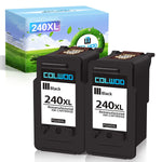 240 Black Ink Cartridge Replacement For Canon Pg 240Xl Pg 240 Used With Canon Pixma Mg2120 Mg3122 Mg3220 Mx472 Mg3522 Mx372 Mx439 Ts5120 Printers 2 Black