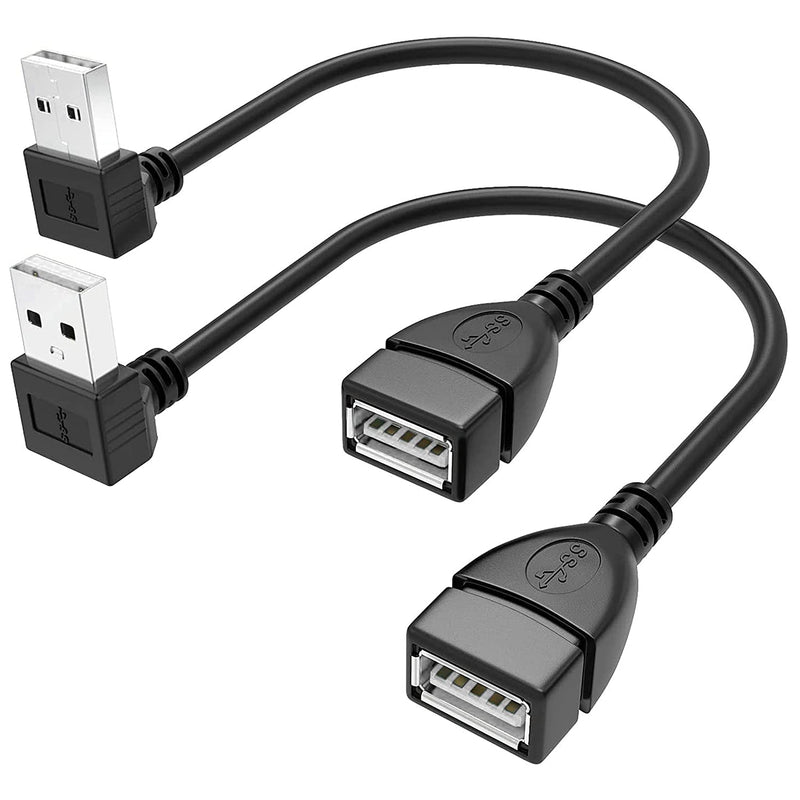 New Saitech It 2 Pack High Speed 15Cm Usb 2 0 Extension Cable Angle Usb Ma