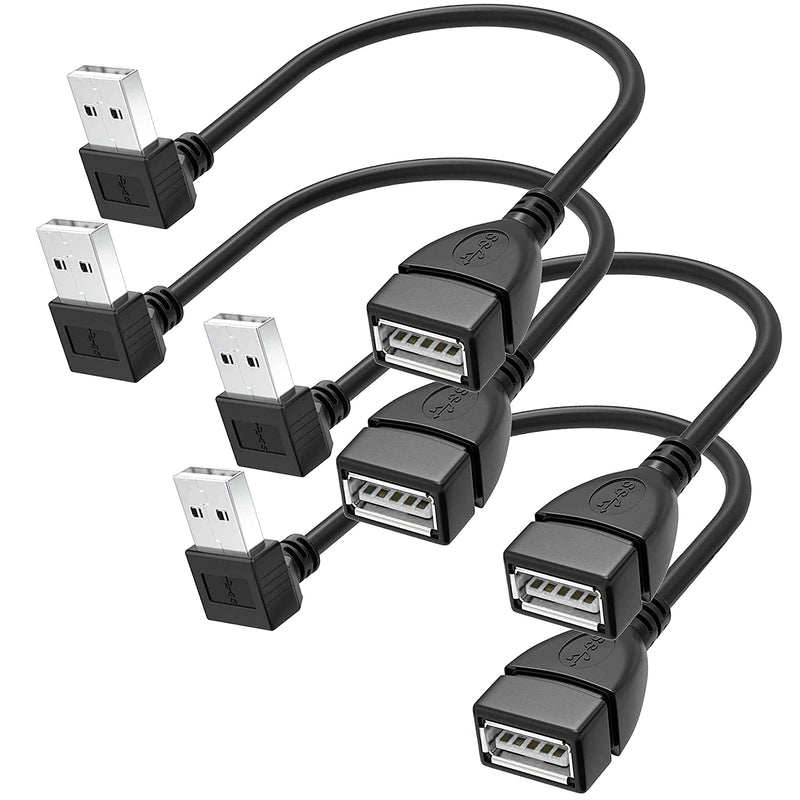 New Saitech It 4 Pack High Speed 15Cm Usb 2 0 Extension Cable Angle Usb Ma
