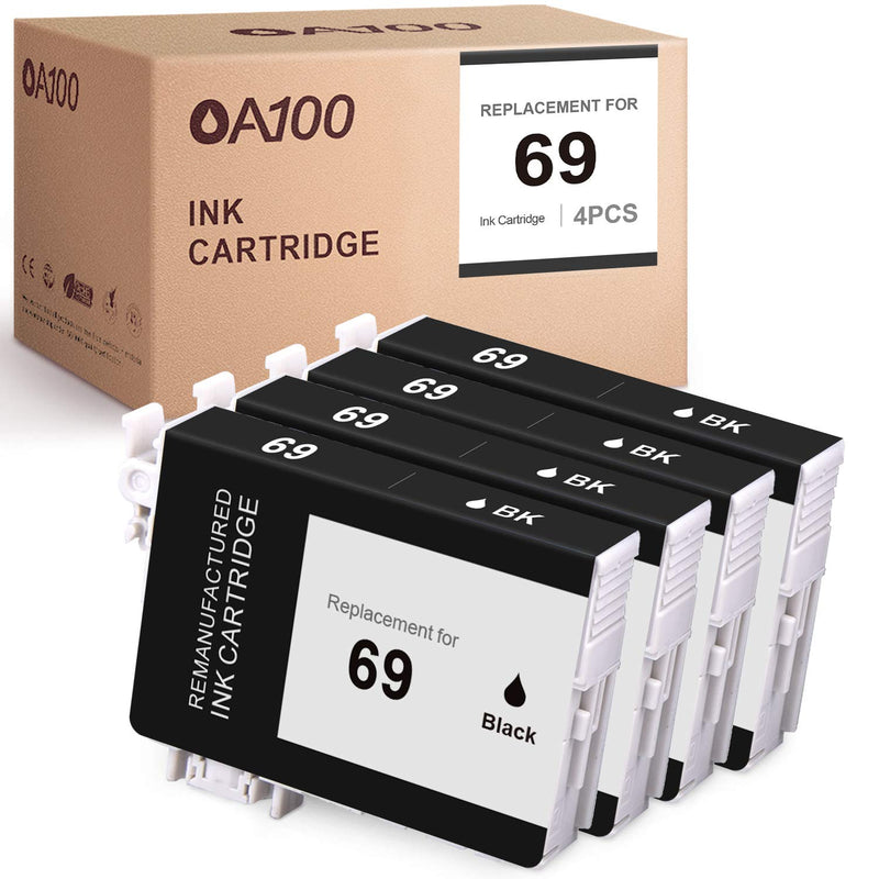 Ink Cartridges Replacement For Epson 69 T069 For Stylus Cx8400 Nx400 Cx7400 Nx105 Nx415 Nx100 Nx110 Cx6000 Workforce 310 610 30 500 600 615 40 Printer Black 4